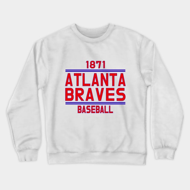 Atlanta Baseball 1871 Classic Crewneck Sweatshirt by Medo Creations